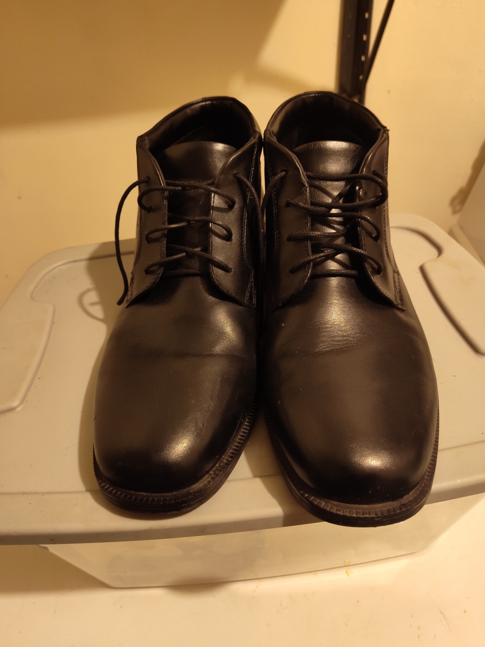 Rockport Black Leather Chukka Boots